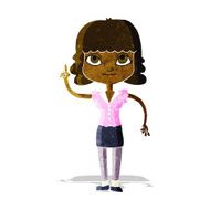 cartoon woman with idea N32