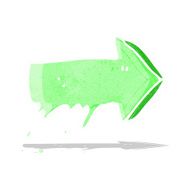 cartoon slimy pointing arrow symbol N2