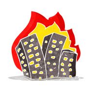 cartoon burning buildings N2