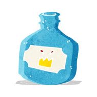 cartoon old bottle