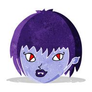 cartoon vampire girl face N2