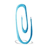 cartoon red paperclip N2