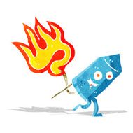 cartoon funny firework character N3