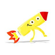 cartoon happy rocket N2