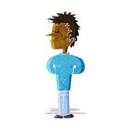 cartoon man ignoring N2