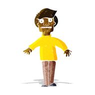 cartoon shocked man N37