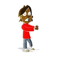 cartoon shocked man N39