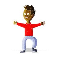 Cartoon Man Panicking N15