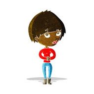 cartoon woman considering N2