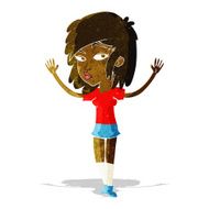 cartoon pretty girl N22