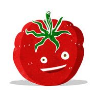 cartoon happy tomato N4