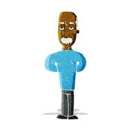 cartoon annoyed balding man N2