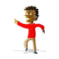 cartoon happy man pointing N12