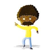 cartoon seventies style man disco dancing N2