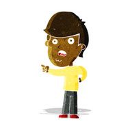 cartoon shocked man pointing N4