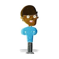 cartoon happy man N73