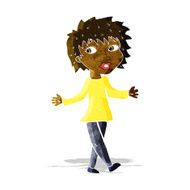 cartoon woman with no worries N5