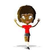 cartoon pretty girl N23