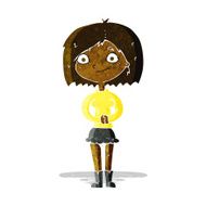 cartoon happy woman N47