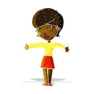 cartoon woman giving thumbs up symbol N12