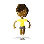 cartoon pretty woman N43