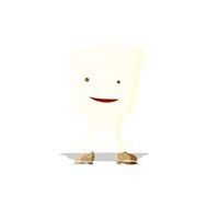 cartoon happy tooth character