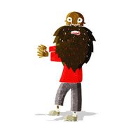 cartoon bearded old man N4