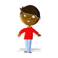 cartoon happy man N74