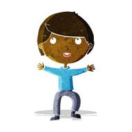 cartoon happy boy N44