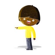 Cartoon Man Pointing N45
