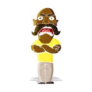 cartoon angry man N30