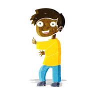 cartoon excited boy N30