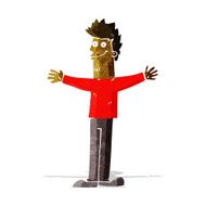 cartoon happy man N77