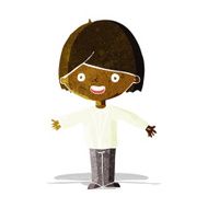 cartoon happy man N79