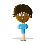 cartoon happy boy N46