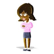 cartoon angry woman N4