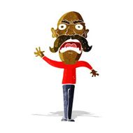 cartoon angry old man N30