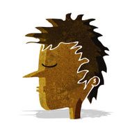 cartoon male face N4