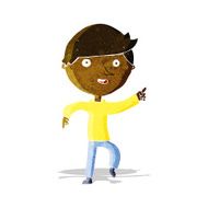 cartoon happy pointing N2