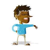 cartoon man making dismissive gesture N2
