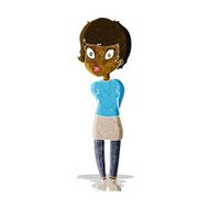 cartoon pretty woman N45
