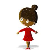 cartoon surprised woman N43