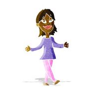 cartoon woman with no worries N6