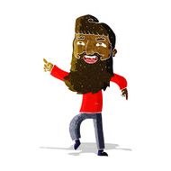 cartoon man with beard laughing and pointing N2