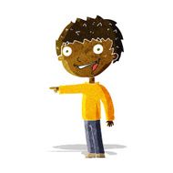 cartoon happy boy laughing N4