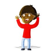 cartoon happy boy laughing N6
