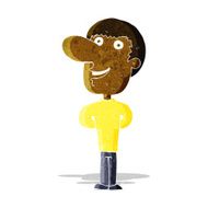 cartoon happy man N83