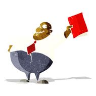 cartoon happy boss with file N2