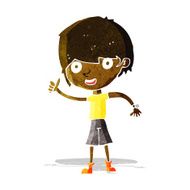 cartoon boy with positive attitude N5