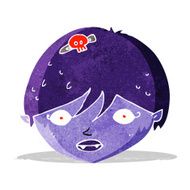 cartoon vampire face N4